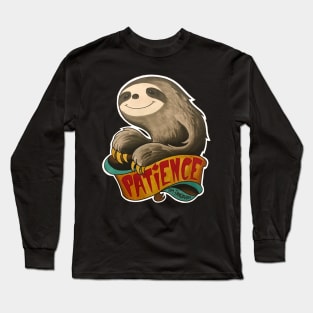 Patience Sloth Long Sleeve T-Shirt